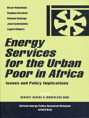 cover image of Energy Services for the Urban Poor in Africa